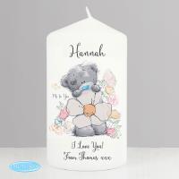 Personalised Me to You Floral Pillar Candle Extra Image 2 Preview